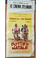 BOTTE DI NATALE locandina film con Bud Spencer e Terence Hill ORIGINALE 1994