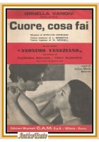 CUORE COSA FAI Ornella Vanoni spartito per canto chitarra e fisarmonica 1970