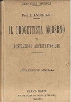 Il Progettista Moderno Costruzioni Architettoniche di Andreani 1930 Hoepli Libro