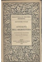 Attualità dell'Architettura di Salvatore Vitale 1947 Laterza libro urbanistica