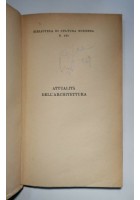 Attualità dell'Architettura di Salvatore Vitale 1947 Laterza libro urbanistica