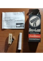 RASOIO NEO GAM RASIERAPPARAT RAZOR vintage anni 40 bachelite INCOMPLETO diagonal
