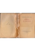 FOGLI DI DIARIO Umberto Fracchia 1938 Mondadori I edizione prima libro romanzo