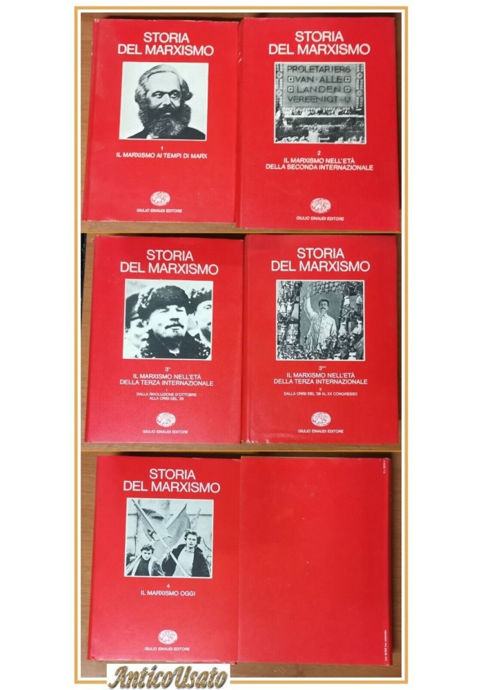 STORIA DEL MARXISMO Opera Completa in 5 volumi Einaudi 1978 1982