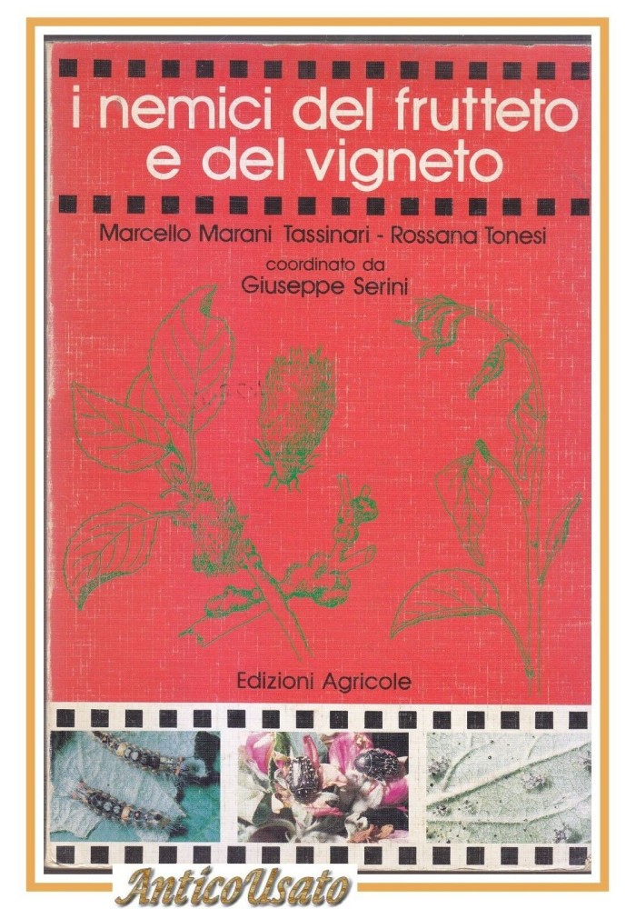 I NEMICI DEL FRUTTETO E VIGNETO di Tassinari Tonesi 1989 Edizioni Agricole Libro