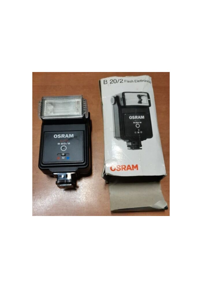 FLASH ELETTRONICO OSRAM B 20/2 usato vintage anni '80? con scatola