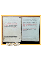 LA GUERRA GALLICA di Gaio Giulio Cesare 2 volumi 1934 Sansoni Libro testo fronte