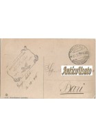 Cartolina Tripoli un palazzo principale 1916 Libia Vintage Colonialismo Africa