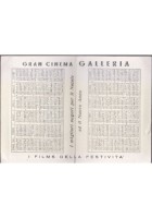 CALENDARIETTO CINEMA GALLERIA Bari 1968 James Bond quella sporca dozzina film