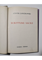 SCRITTURE SACRE di Gunter Lanczkowski 1960 Sansoni Libro storie illustrate