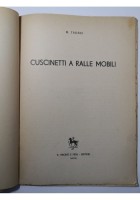 CUSCINETTI A RALLE MOBILI di M Taddei - Pironti editore libro manuale ingegneria