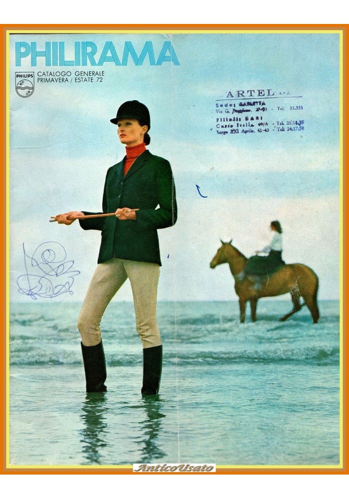 PHILIRAMA CATALOGO GENERALE PRIMAVERA ESTATE 72   1972 Philips Rivista Vintage