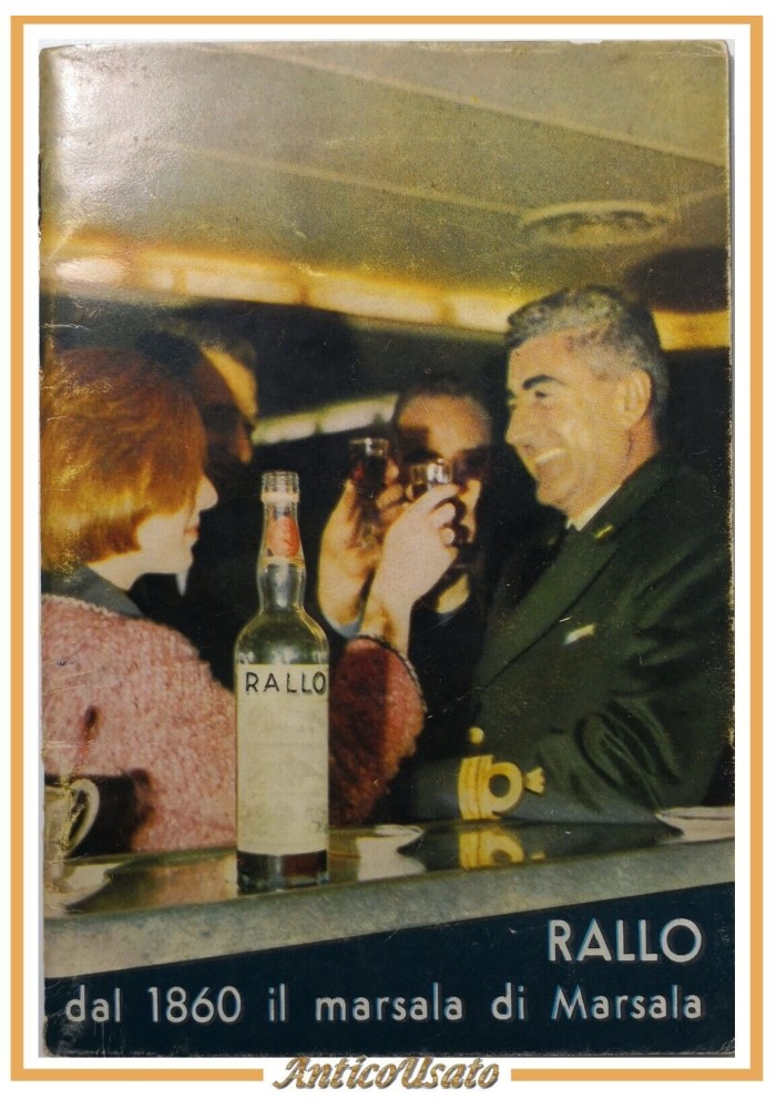 RALLO DAL 1860 IL MARSALA libretto depliant Brochure Pubblicitaria anni '60