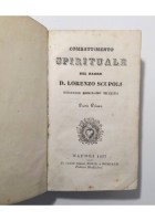 COMBATTIMENTO SPIRITUALE 2 volumi in 1 di Lorenzo Scupoli 1837 Libro Antico