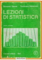 LEZIONI DI STATISTICA vol 2 Giovanni Girone Tommaso Salvemini 1981 Cacucci Libro