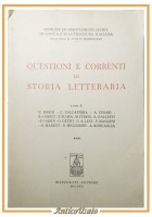 QUESTIONI E CORRENTI DI STORIA LETTERARIA Momigliano 1968 Marzorati Libro