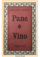 PANE E VINO di Ignazio Silone 1944 Jonathan Cape Libro Romanzo Vintage