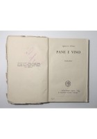 PANE E VINO di Ignazio Silone 1944 Jonathan Cape Libro Romanzo Vintage