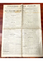 CORRIERE DELLE PUGLIE 9 gennaio 1920 Giornale quotidiano Gazzetta Bari Vintage