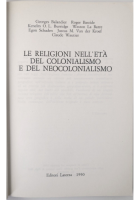 LE RELIGIONI NELL'ETÀ DEL COLONIALISMO E NEOCOLONIALISMO di Puech 1990 Laterza