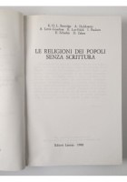 LE RELIGIONI DEI POPOLI SENZA SCRITTURA a cura di Puech 1988 Laterza Libro