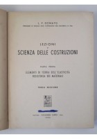 LEZIONI DI SCIENZA DELLE COSTRUZIONI 2 volumi L Donato 1950 1955 libro Ingegneri