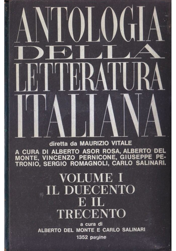 ANTOLOGIA DELLA LETTERATURA ITALIANA 5 volumi Opera Completa Rizzoli 1968 Libro