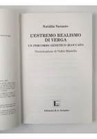 L'ESTREMO REALISMO DI VERGA Natalia Vacante 2000 Edizioni Graphis Libro Saggio