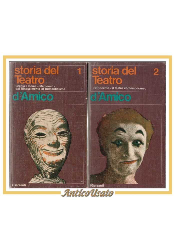 STORIA DEL TEATRO DRAMMATICO 2 volumi di Silvio d'Amico 1970 Garzanti Libro