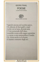 POESIE di Georg Trakl 1979 Einaudi libro Collezione di poesia