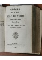 CODICE PER LO REGNO DELLE DUE SICILIE 6 volumi Civile Penale Libro Antico 1848