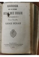 CODICE PER LO REGNO DELLE DUE SICILIE 6 volumi Civile Penale Libro Antico 1848