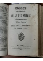CODICE PER LO REGNO DELLE DUE SICILIE 6 volumi Civile Penale Libro Antico 1848