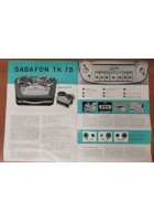 SABAFON TK 84 - 75 Depliant Brochure Radio Magnetofoni fonografi radiofonografo