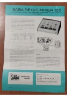 SABAFON TK 84 - 75 Depliant Brochure Radio Magnetofoni fonografi radiofonografo