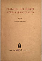 DIALOGO DEI MORTI ATTRAVERSO UN VIVO di Vincenzo De Ruvo 1951 CEDAM Libro