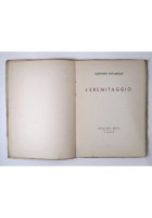 L'EREMITAGGIO di Gaetano Pattarozzi 1937 Edizioni Ariel Libro Poesie