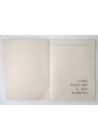 COME ALLEVARE IL MIO BAMBINO Ente Felice Mantovani libro Mellin Pubblicità
