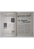 LA GRANDE MURAGLIA di G Pekar marzo 1933 IL ROMANZO MENSILE Rivista Vintage
