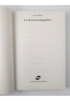 LA RICERCA IN LINGUISTICA di Umberto Rapallo 1994 La nuova Italia Libro