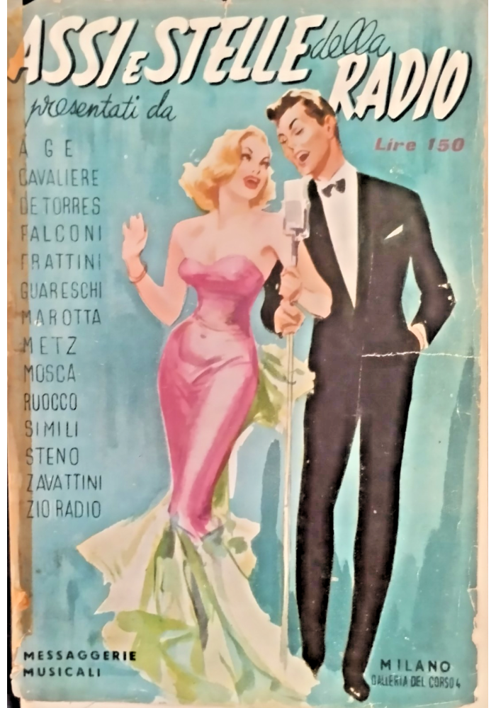 ASSI E STELLE DELLA RADIO Messaggerie Musicali Libro supplemento canzoniere 1949