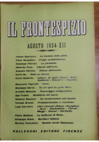 IL FRONTESPIZIO agosto 1934 Rivista letteratura Bargellini Bo Betocchi Moscato