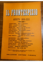 IL FRONTESPIZIO agosto 1935 Rivista letteratura Soffici Fallacara Manzù Giordani