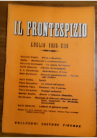 IL FRONTESPIZIO luglio 1935 Rivista letteratura Papini Bargellini Soffici Parigi