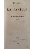 LES ANGES DE LA FAMILLE di Desbordes Valmore 1834 Bonneville Libro antico II ed
