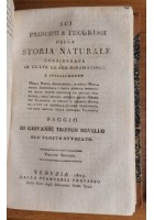 SUI PRINCIPI E PROGRESSI DELLA STORIA NATURALE di Triffon Novello 1809 Libro cpl