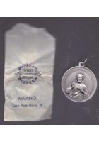 MEDAGLIA SACRO CUORE Madonna Gesù Antica Stefano Johnson Inizi '900 Medaglietta