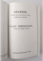 ALGERIE di Roset e Carette ETATS TRIPOLITAINS Hoefer 1980 Bouslama Libro Reprint