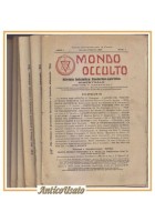 MONDO OCCULTO 1921 anno I rivista iniziatica esoterico spiritica Annata 6 numeri