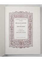 REALIZZAZIONI E PROGRAMMI 1973 omaggio al presidente Leone Università Bari Libro
